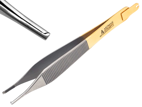 Adson Kocher Forceps 4.75" - Tungsten Carbide, 1×2 Teeth, Skin Stopper by Artman Instruments