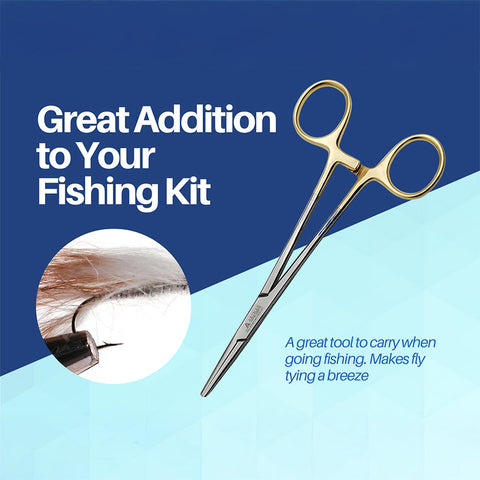 Artery Forceps 6" Straight Hemostat Mosquitoes Gold Plated Handle ARTMAN