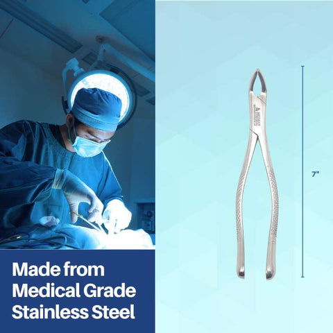 Dental Extraction Forceps (Lower Molars Universal #222) – Precision Stainless Steel Tool by Artman Instruments