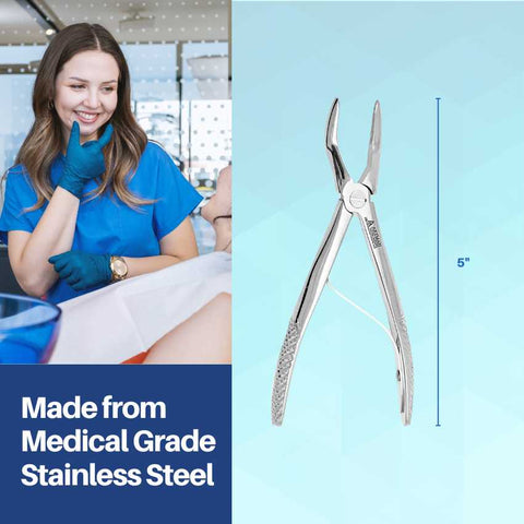 Pedo Dental Extraction Forceps (Upper Roots) #H | Premium Stainless Steel Pediatric Extraction Tool by Artman Instruments
